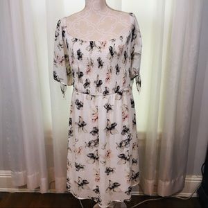 EUC Torrid Off-the-shoulder Chiffon Summer Dress